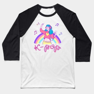 K-Pop Music Girl Baseball T-Shirt